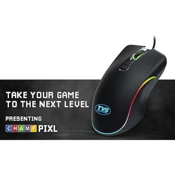 TVS GM122 Champ Wired Gaming Mouse 12000 DPI, 125Hz, 30G acceleration, 5Millions Key Switch Life - Image 2
