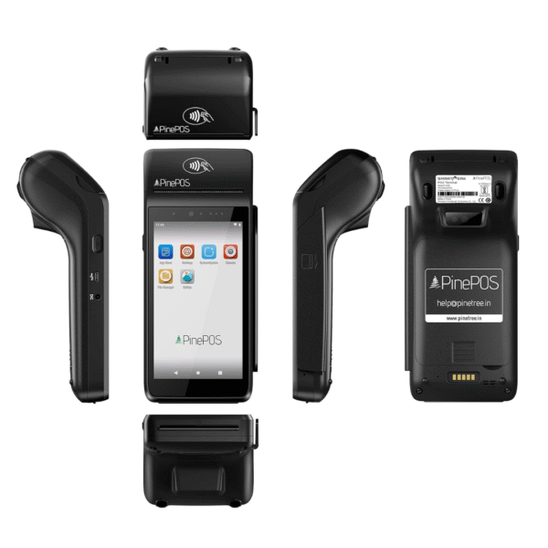 TVS  P1000 Handheld  Handheld POS Terminal | 2GB RAM + 16GB ROM, Android 9.0 - Image 4