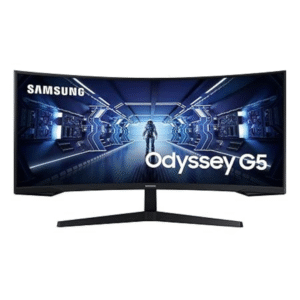 Samsung 34-inch Odyssey G5 Ultra WQHD 1000R Curved VA Gaming Monitor, 3440 x 1440 Resolution, 165 Hz, 1ms, HDR10, AMD FreeSync Premium, DP, HDMI, Black, LC34G55TWWWXXL