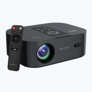 ZEB  Pixaplay 27 LED Projector 7500, Auto Focus, Auto Keystone Adaptation, Dual band Connectivity(2.4GHz & 5GHz), 30,000h lifelong LED lamp