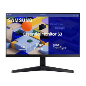 Samsung 22-INCH  FHD IPS Flat Monitor, 75HZ, AMD Freesync, Flicker Free, HDMI, D-SUB (Model: LS22C310EAWXXL, Black)