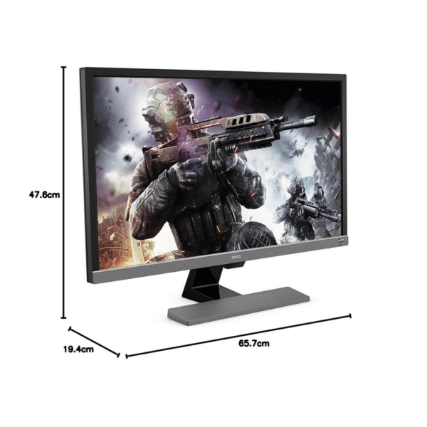 BenQ EL2870U 28-Inch 4K UHD LED Gaming Monitor with HDR, 1ms Response Time, AMD FreeSync & Eye-Care – Built-in Speakers, HDMI & DisplayPort, Black - Image 4