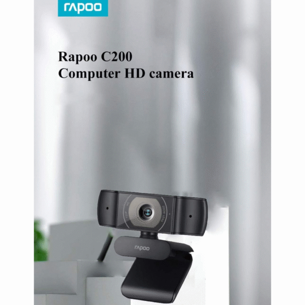 Rapoo C200 WB Camera HD 720P Dual Noise Reduction Mics & Microphone - Image 5