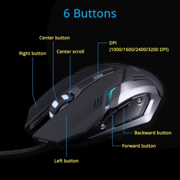 ZEB Keyboard + Mouse Gaming Transformer Black - Image 2