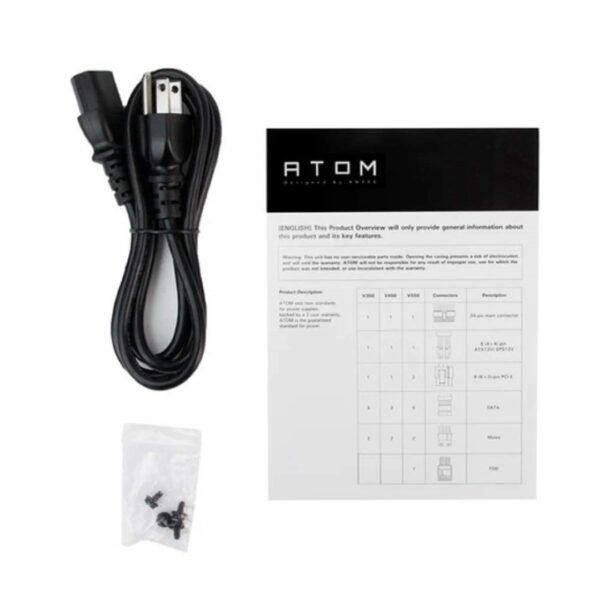 Antec Atom V550 550W Gaming Power Supply – High-Efficiency, Non-Modular PSU for Stable PC Performance - Image 9