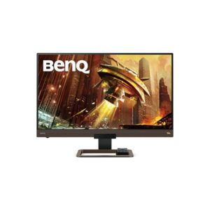 BenQ MOBIUZ EX2780Q 27" QHD 144Hz IPS Gaming Monitor with HDRi, 2.1 Channel Speakers, FreeSync Premium, USB-C, and Eye-Care Technology – Bezel-Less Metallic Brown Display