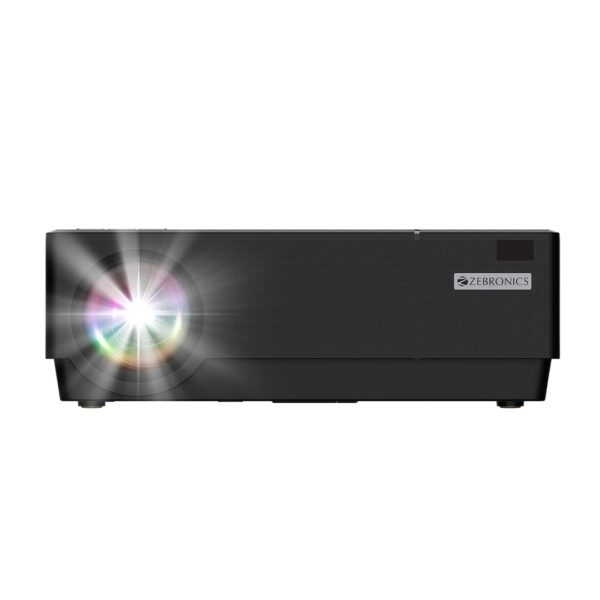 ZEBRONICS Zeb-Lp4000Fhd FHD Projector Built-In Speaker, 4000 lumens brightness,  Dual HDMI, VGA port, Dual USB, Micro SD card slot - Image 3