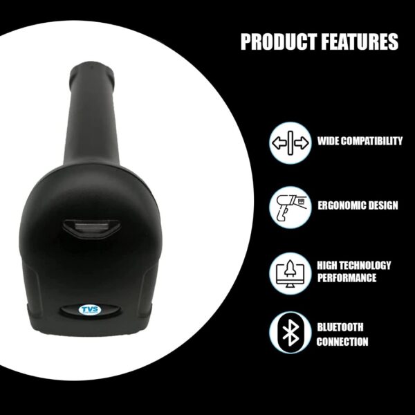 TVS BS-i201G LITE 2D WIRED BARCODE SCANNE, 250 SCANS/SEC, 1.2m DROP RESISTANCE, USB INTERFACE - Image 4
