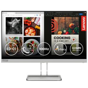 Lenovo L24I-4A 23.8 Inch Ultra Thin IPS Monitor, 100 Hz , 1ms MPRT, 3W speakers