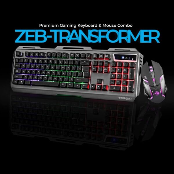 ZEB Keyboard + Mouse Gaming Transformer Black - Image 4