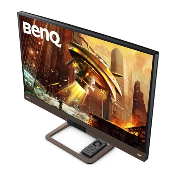 BenQ MOBIUZ EX2780Q 27" QHD 144Hz IPS Gaming Monitor with HDRi, 2.1 Channel Speakers, FreeSync Premium, USB-C, and Eye-Care Technology – Bezel-Less Metallic Brown Display - Image 3