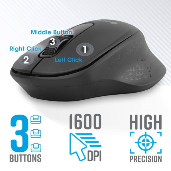 Zebronics Companion 200 Black Wireless Keyboard & Mouse Combo - Image 2