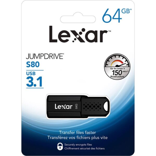 Lexar 64 GB 3.1 Pendrive JumpDrive S80 Jump Drive - Image 4