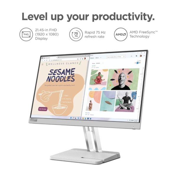 Lenovo L-Series L22e-40,  54.48 cm (21.4inch) Monitor - Image 2