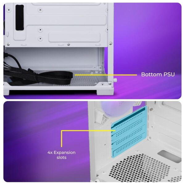 Zebronics Cabinet Robust White With ZS500 SMPS - Image 4