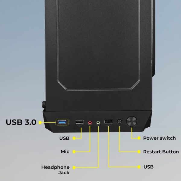 Zebronics Cabinet ZIUM With ZS 500 SMPS - Image 5