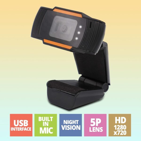 Zebronics ZEB CRISP PRO HD Web Camera  5P lens, Built-In Microphone - Image 3