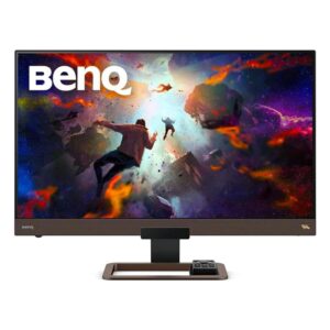 BenQ EW3280U 32-Inch 4K UHD IPS Monitor with HDR10, USB-C Power Delivery, TreVolo Speakers & Eye-Care Technology – Metallic Brown-Black