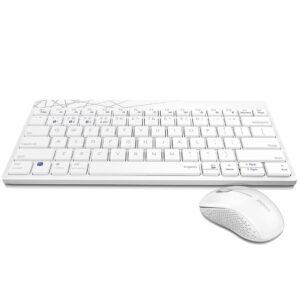 Rapoo 8000M White Combo Bluetooth Keyboard & Mouse 3.0/4.0 Wireless 2.4 GHz, 1300 DPI, 9M Battery Life