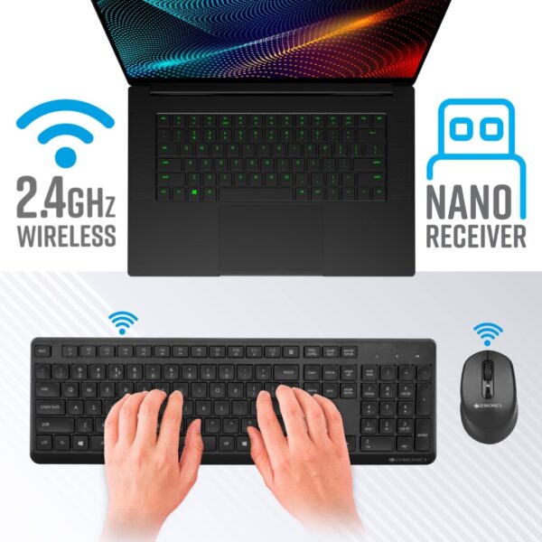 Zebronics Companion 200 Black Wireless Keyboard & Mouse Combo - Image 4