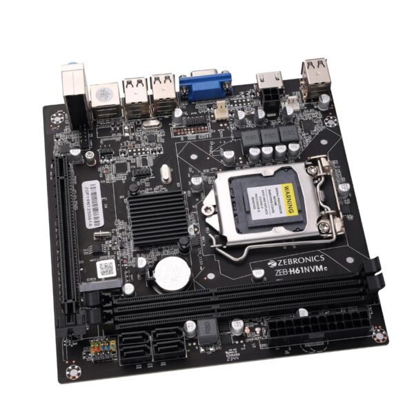 Zebronics H61 Motherboard Supports Intel® i7/i5/i3/Pentium/Celeron, 2 DDR3 dual-channel slots, Realtek 662 3xAudio Jacks - Image 7