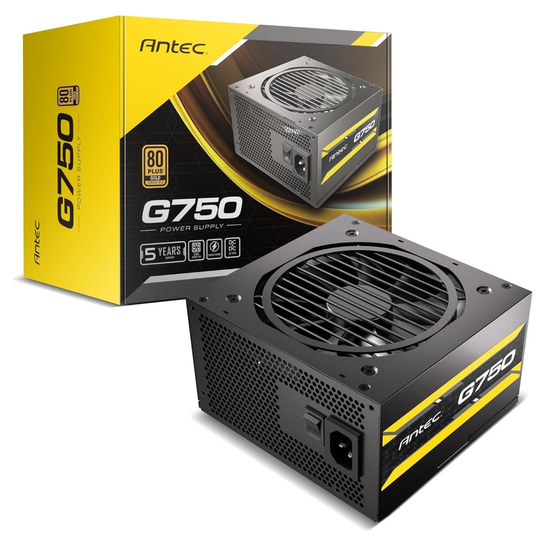 Antec G750 750W 80 Plus Gold Semi-Modular Power Supply – High-Efficiency, Compact & Performance-Driven PSU
