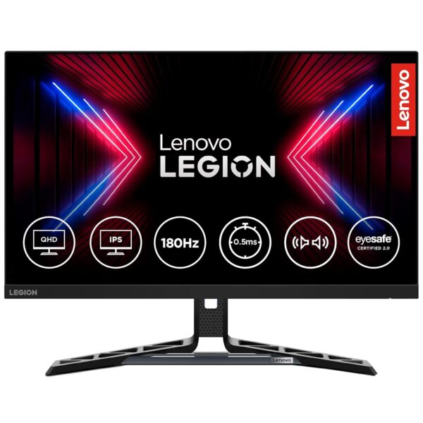 Lenovo R27Q-30 27'' IPS Black 165HZ  2K QHD Gaming Monitor, 0.5ms, AMD FreeSync, 90% DCI-P3, 2xHDMI, 1xDP, 99%sRGB, 3Wx2 Speaker