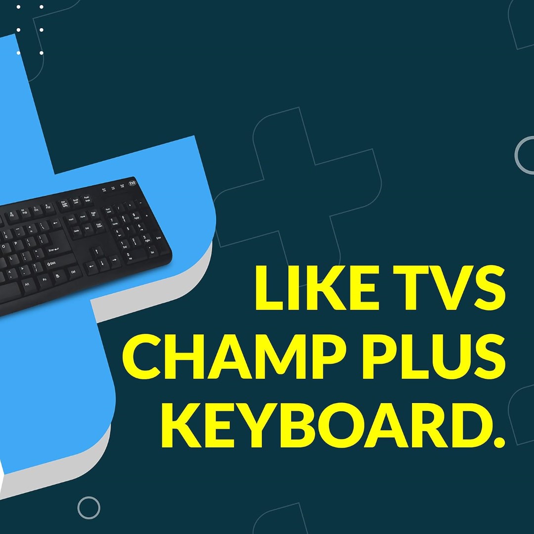 TVS Champ Plus Wired Keyboard 1.5 Meter USB cable, Guaranteed 10 Million - Image 4