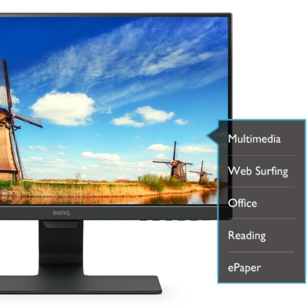BenQ GW2283 22-Inch Full HD IPS Monitor | Eye-Care, Dual HDMI, Low Blue Light, Built-in Speakers, VESA Wall Mountable – Black - Image 6