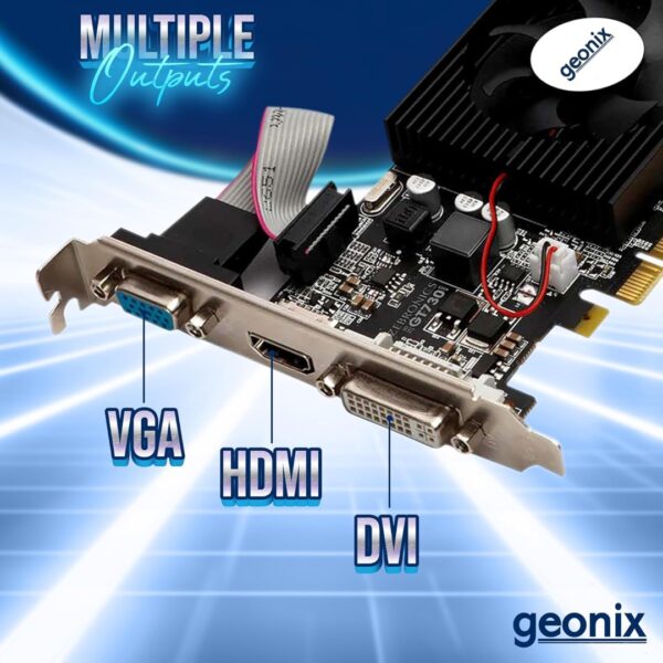 GEONIX NVIDIA GeForce GT 730LP 4GB DDR3 Graphic Card | 64-bit | Dual Slot | PCIe 2.0 | HDMI, DVI, VGA | 700 MHz Core Clock - Image 6