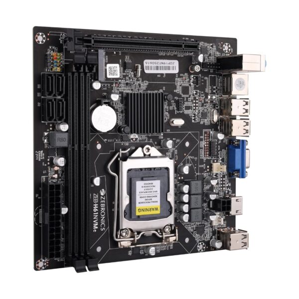 Zebronics H61 Motherboard Supports Intel® i7/i5/i3/Pentium/Celeron, 2 DDR3 dual-channel slots, Realtek 662 3xAudio Jacks - Image 5