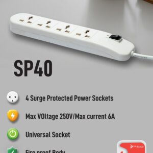 Ideakard 4 Socket Surge SP40