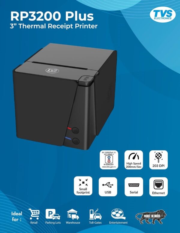 TVS RECEIPT PRINTER RP 3200 PLUS - Image 4