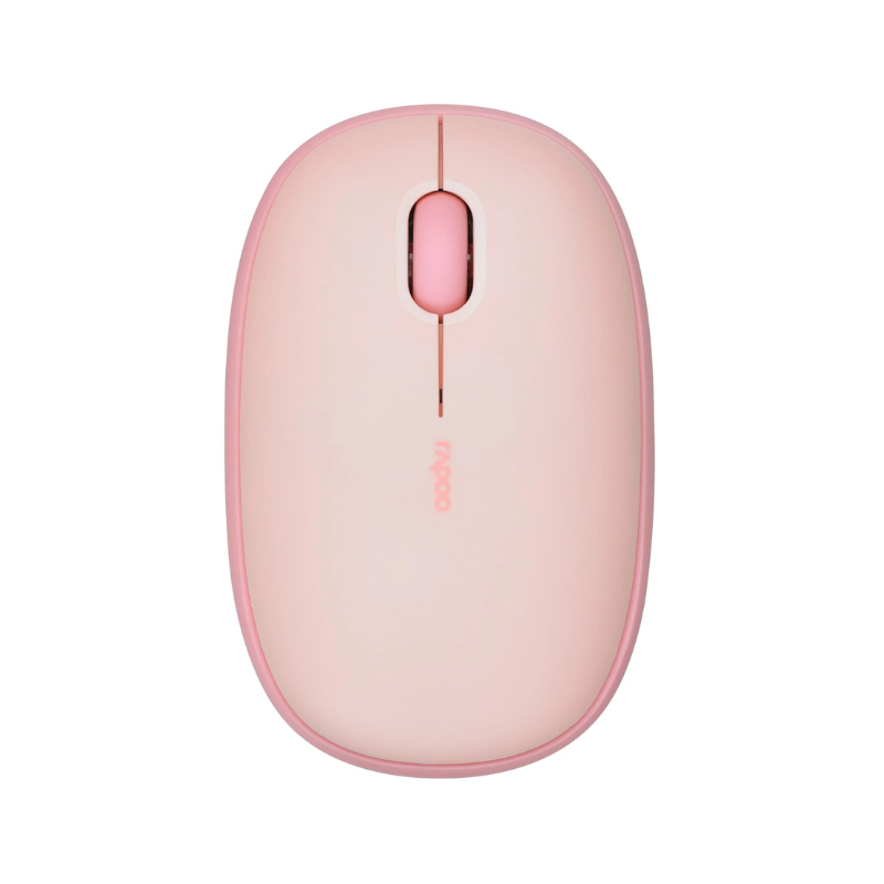 Rapoo M650 Bluetooth Multi-Device Silent Mouse, Pink, 9 Months Battery Life