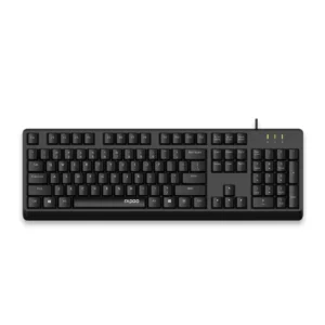 Rapoo NK1900 Wired Keyboard Wired for Laptop, PC , Spill Resistant, Instant one Touch Multimedia Keys, UV Coated Keys